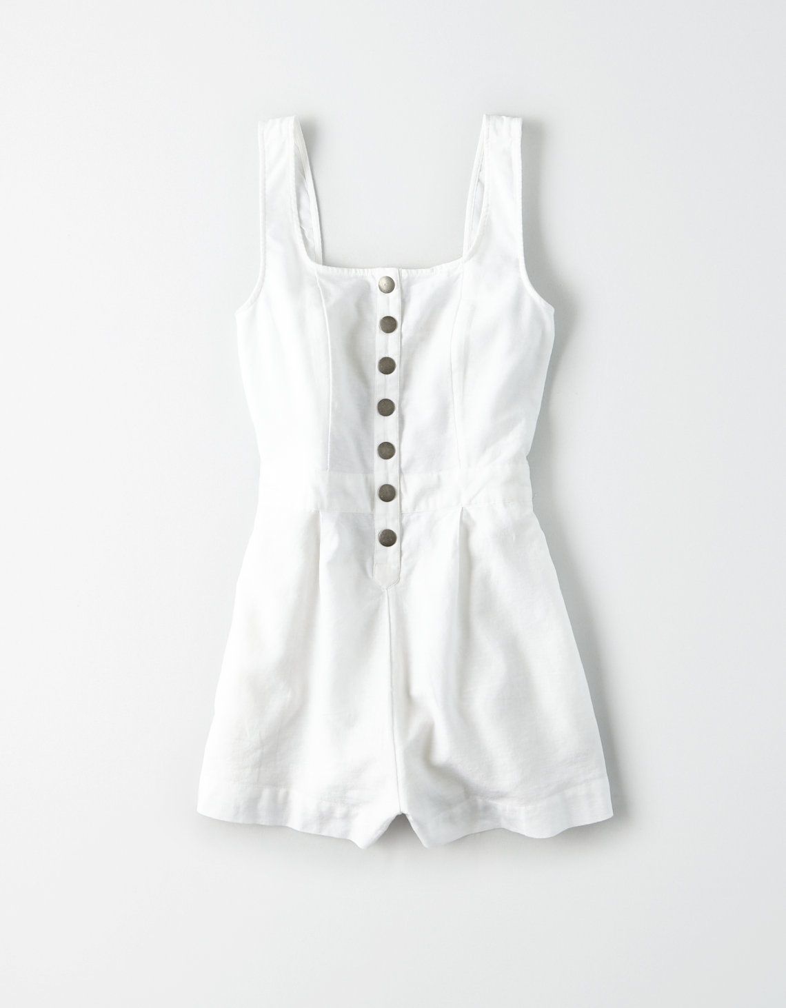 AE Placket Front Romper | American Eagle Outfitters (US & CA)