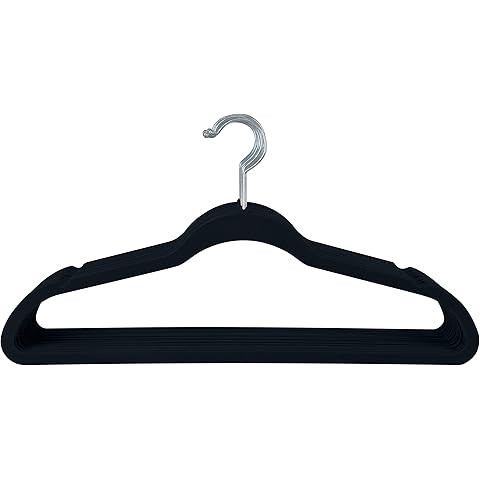 Simplify Slim Velvet Clothes Hangers | 25 Pack | Non-Slip | Shirts | Suit | Pants | Dresses | Gar... | Amazon (US)