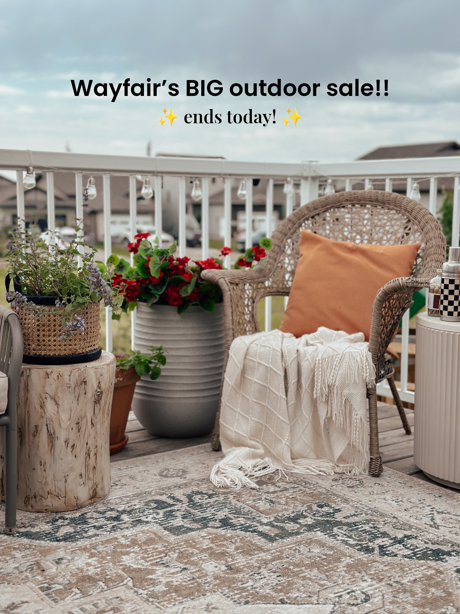 Wayfair’s big outdooor sale ends today! Linking some cue finds like this wood look ceramic stool (a FAVE of mine!), outdoor acrylic wine glasses, cozy throws and more 🥰 #wayfaircanada #ad #wayfaircahome #wayfaircanadapartner @wayfaircanada 

#LTKcanada #LTKcasa #LTKsale