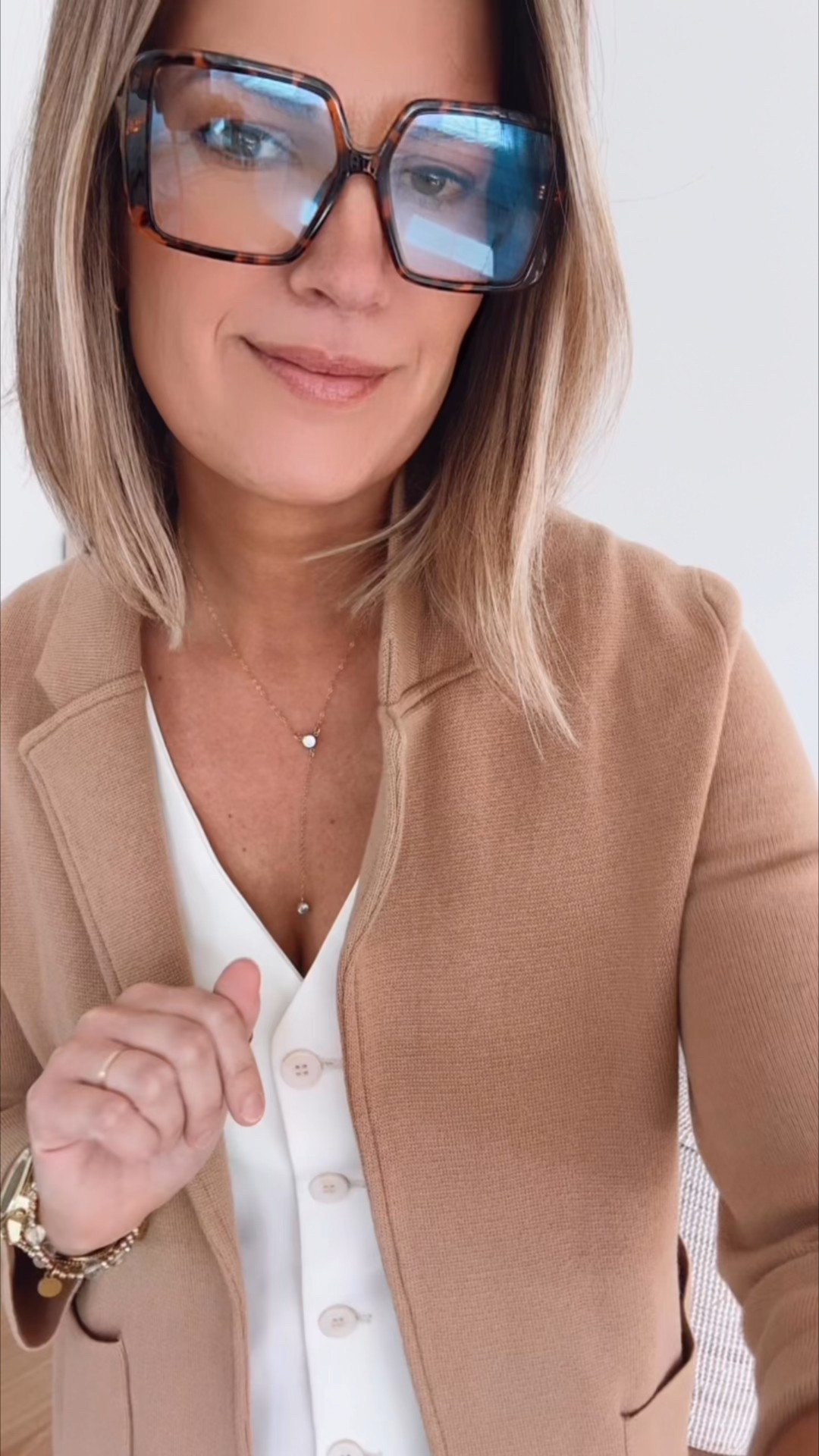 Workwear fit tip. Wear a vest like a tank under an open knit blazer!  These work pants are on major sale. I am 5’11” wearing small tall.  

#LTKWorkwear #LTKTall #LTKSaleAlert