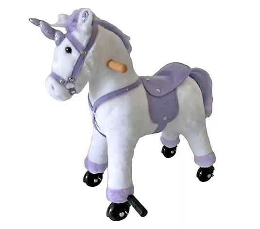 Ponyland Walking Unicorn White with Sound - QVC.com | QVC