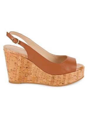 Riveria Peep Toe Leather Sandals | Saks Fifth Avenue OFF 5TH