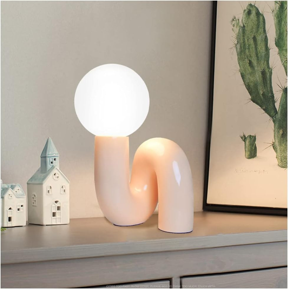 Arturesthome Table Lamp Creative Nordic Desk Lamp Bedside Nightstand Lamp for Bedroom Study Readi... | Amazon (US)