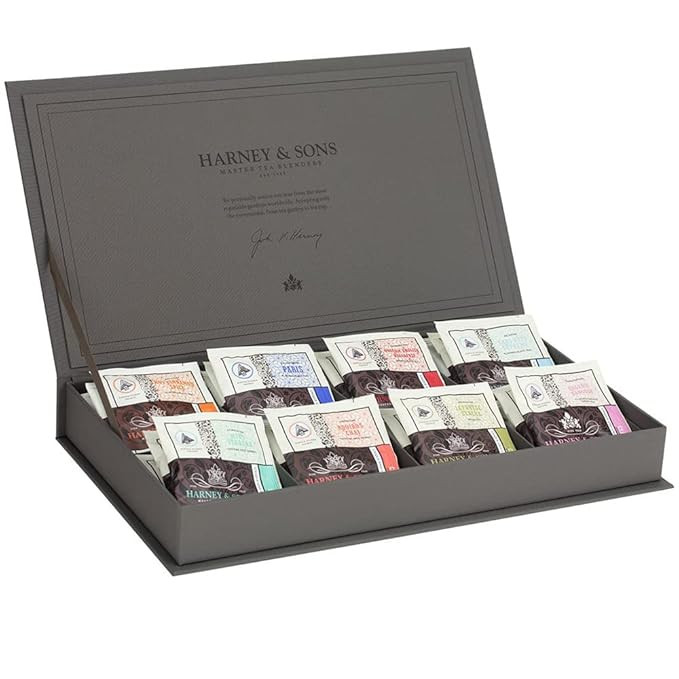 Harney & Sons Grey Linen Tea Chest Gift, 1 pieces | Amazon (US)
