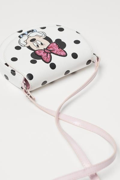 Dotted Shoulder Bag - Natural white/Minnie Mouse - Kids | H&M US | H&M (US)