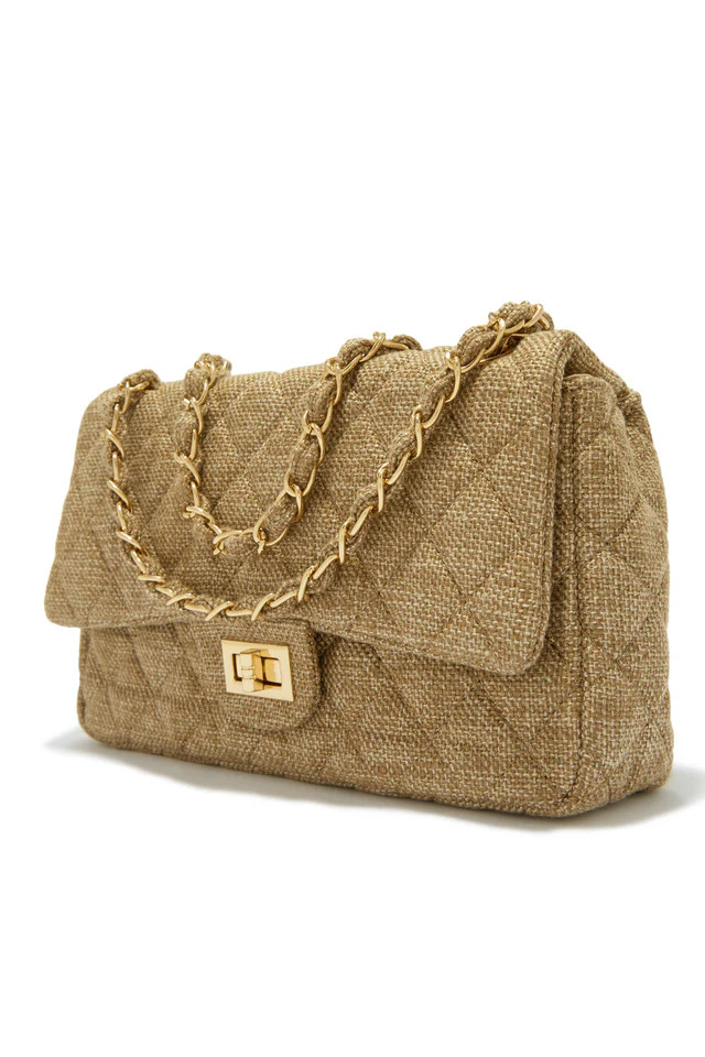 Miss Lola | Ana Camel Shoulder Bag | MISS LOLA