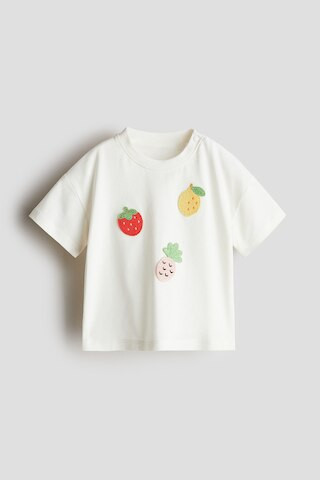 H & M - Appliquéd T-Shirt - White | H&M (US + CA)
