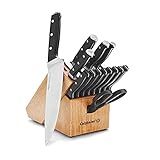 Calphalon Kitchen Knife Set with Self-Sharpening Block, 15-Piece Classic High Carbon Knives | Amazon (US)