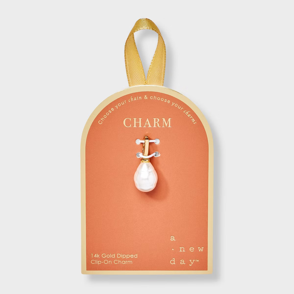 14K Gold Dipped Pearl Charm - A New Day™ Gold | Target