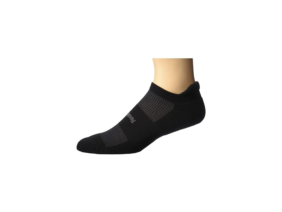 Feetures High Performance Cushion No Show Tab (Black) No Show Socks Shoes | Zappos