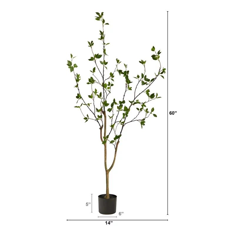 Nearly Natural 5' Minimalist Citrus Artificial Tree | Walmart (US)