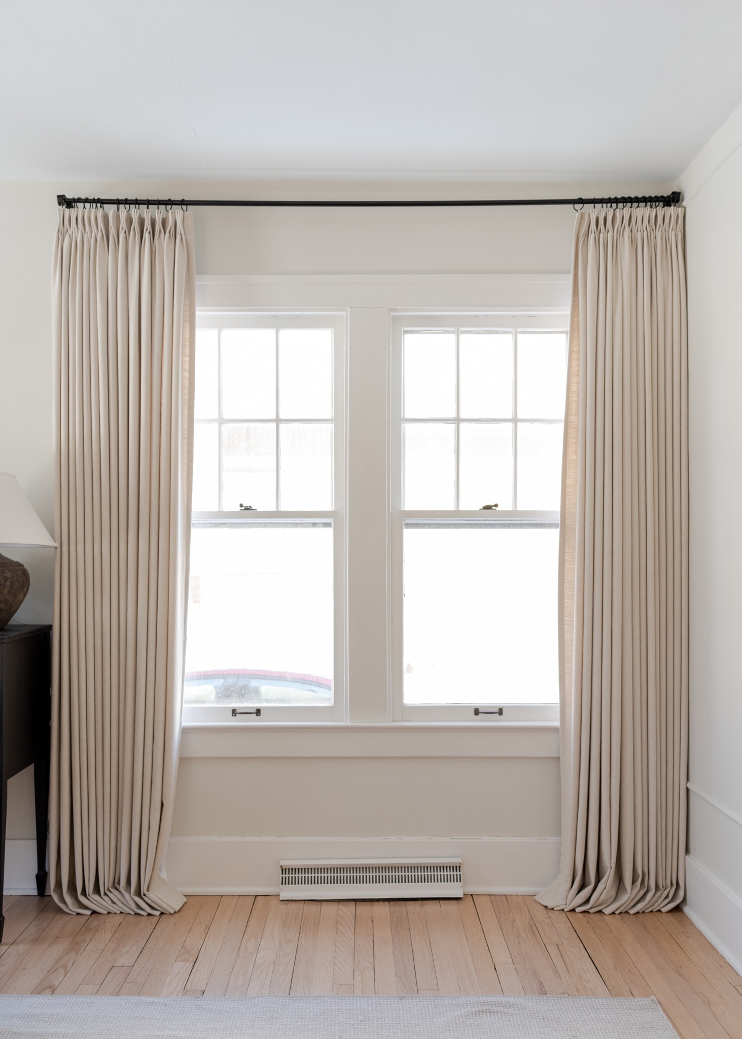Custom, pleated, memory trained curtains from Amazon - Color: Seedpearl, Header: Tripple pleat 

#LTKhome #LTKFind