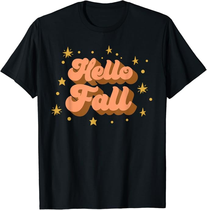 Fall Graphic Tees - Hello Fall T-Shirt | Amazon (US)