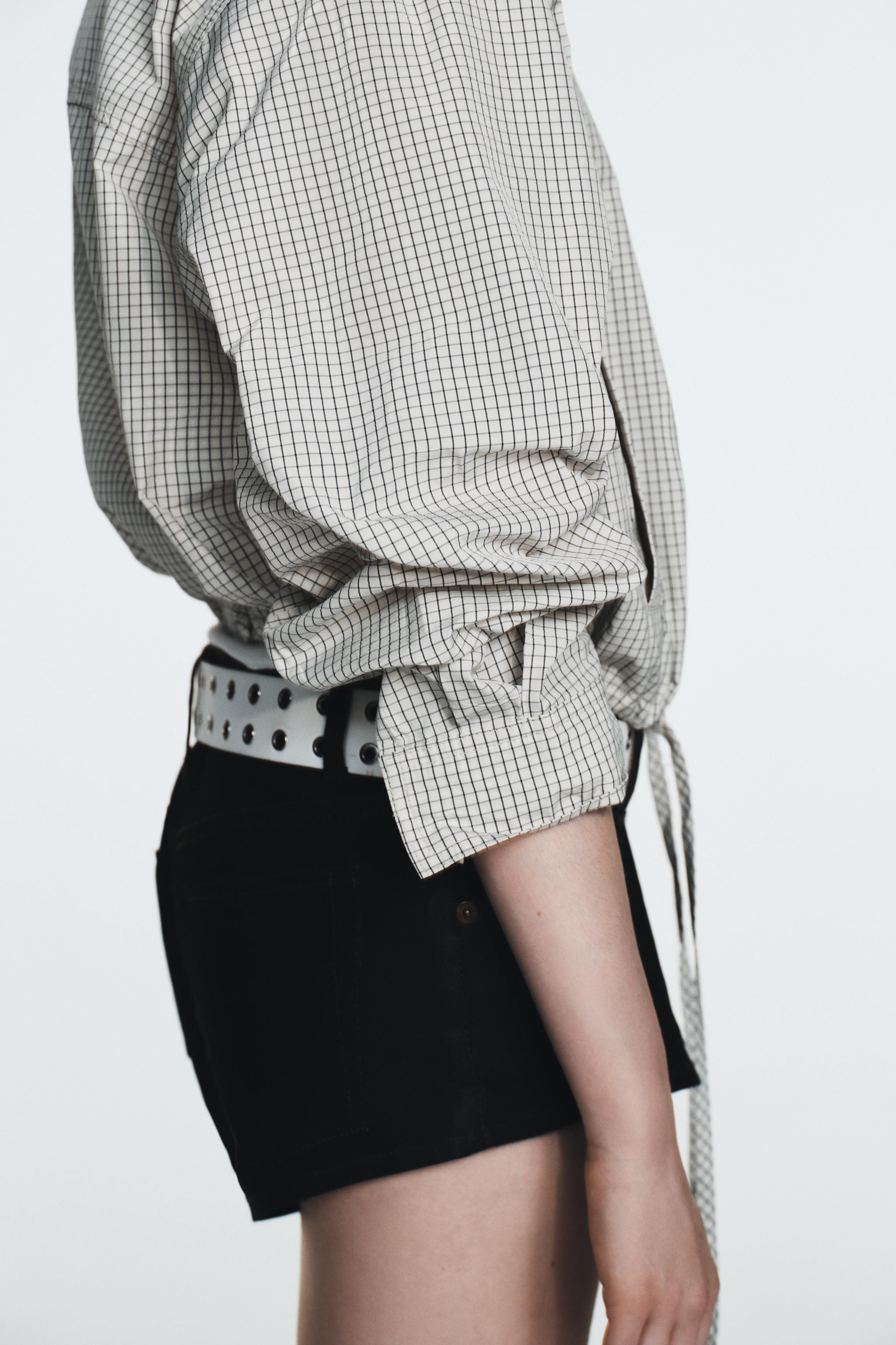 CHECK NYLON JACKET | Zara UK