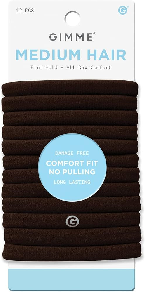 Gimme Beauty Medium Hair Bands - Patent-Pending Seamless Nylon & Spandex Ties for All Hair Types ... | Amazon (US)