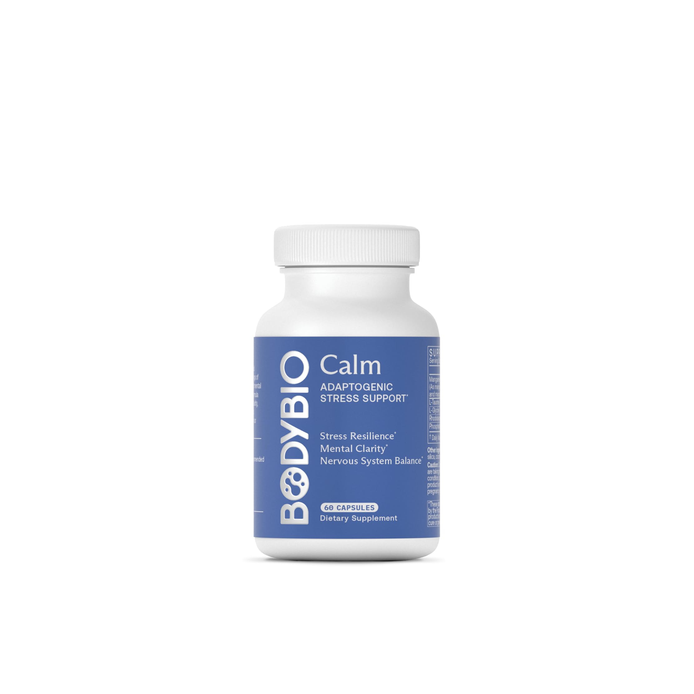 BodyBio Calm - Natural Stress Relief Blend with Rhodiola, Glycine & Phosphatidylserine - Supports... | Amazon (US)