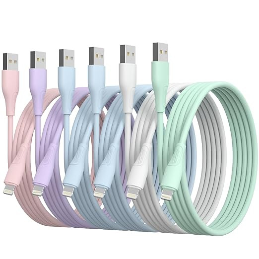 6Pack(3/3/6/6/6/10 FT) Original [Apple MFi Certified] iPhone Charger Fast Charging Lightning Cabl... | Amazon (US)