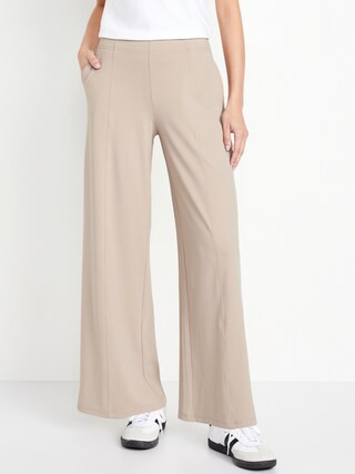 High-Waisted PowerSoft Trouser Pants | Old Navy (US)