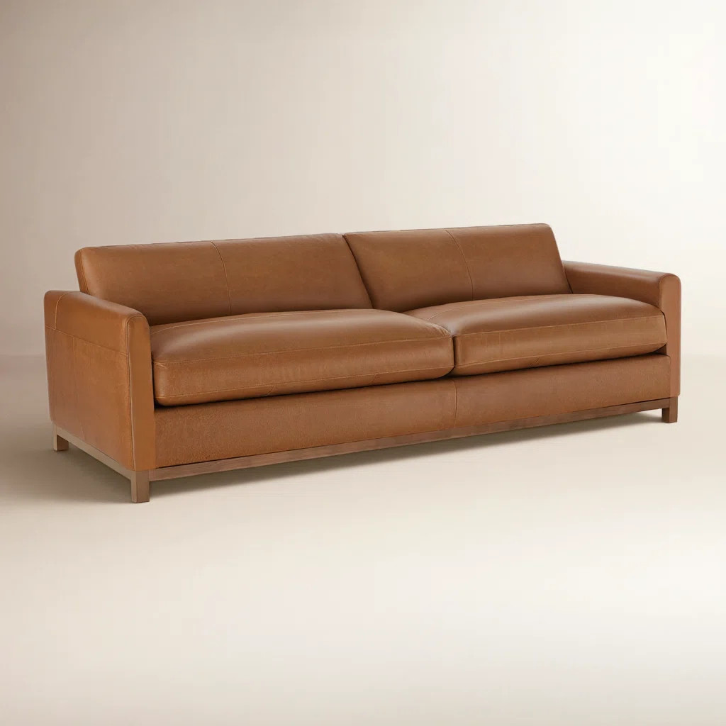 Liz 75.5'' Genuine Leather Upholstered Sofa | Wayfair North America