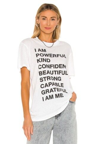 ANINE BING Empowerment Lili Tee in White from Revolve.com | Revolve Clothing (Global)