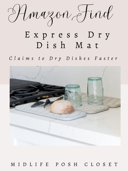 AMAZON KITCHEN FIND! Express dry foldable dish mat. It claims to dry dishes faster!

#LTKfindsunder50 #LTKhome #LTKSeasonal