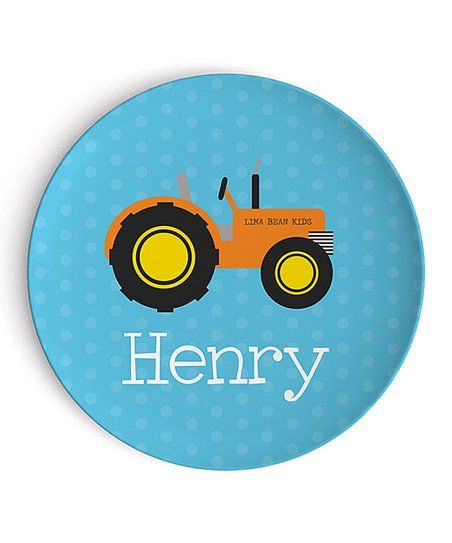 Tractor Personalized Plate | Zulily