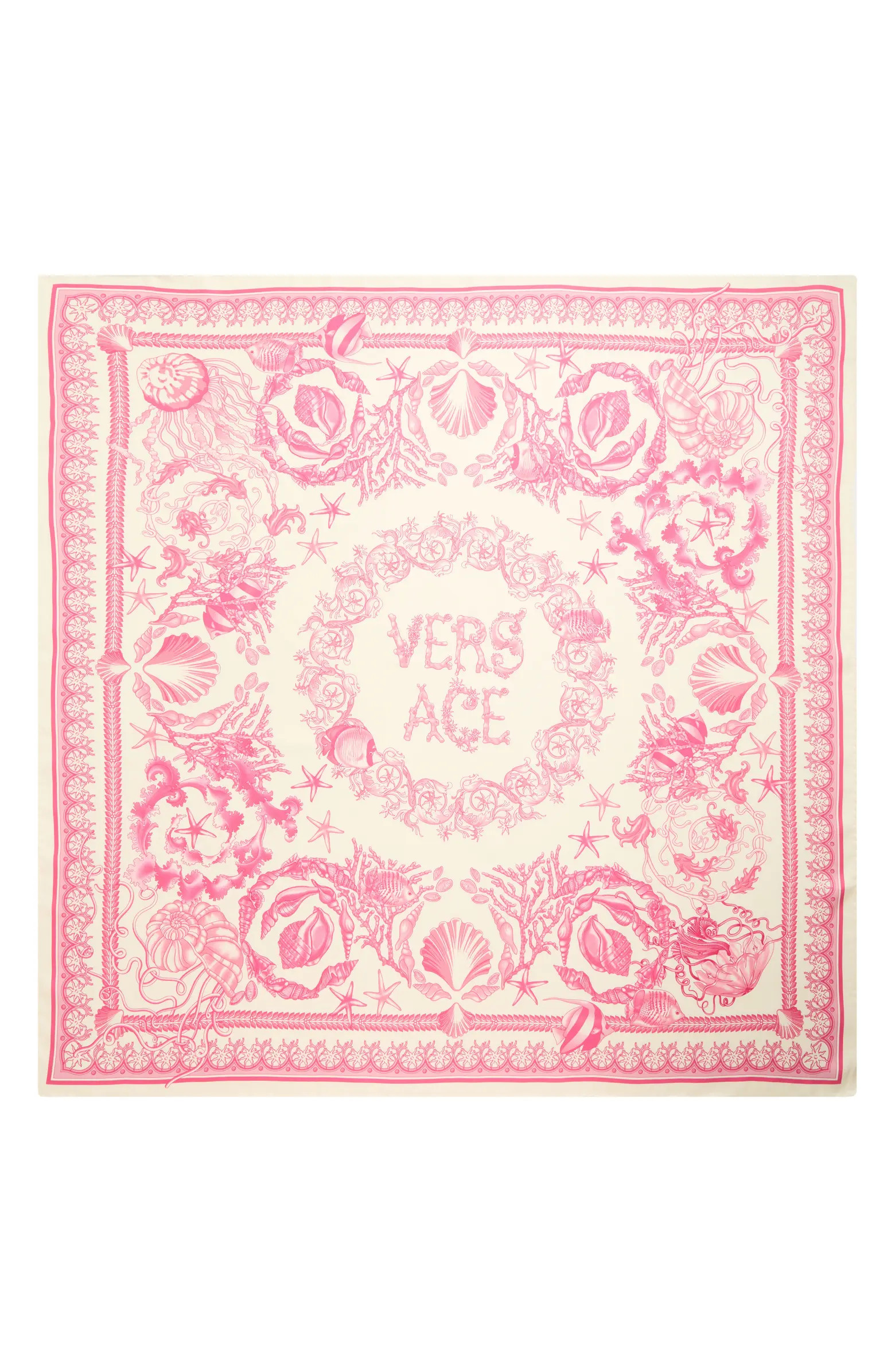 Versace Underwater Barocco Silk Square Scarf | Nordstrom | Nordstrom