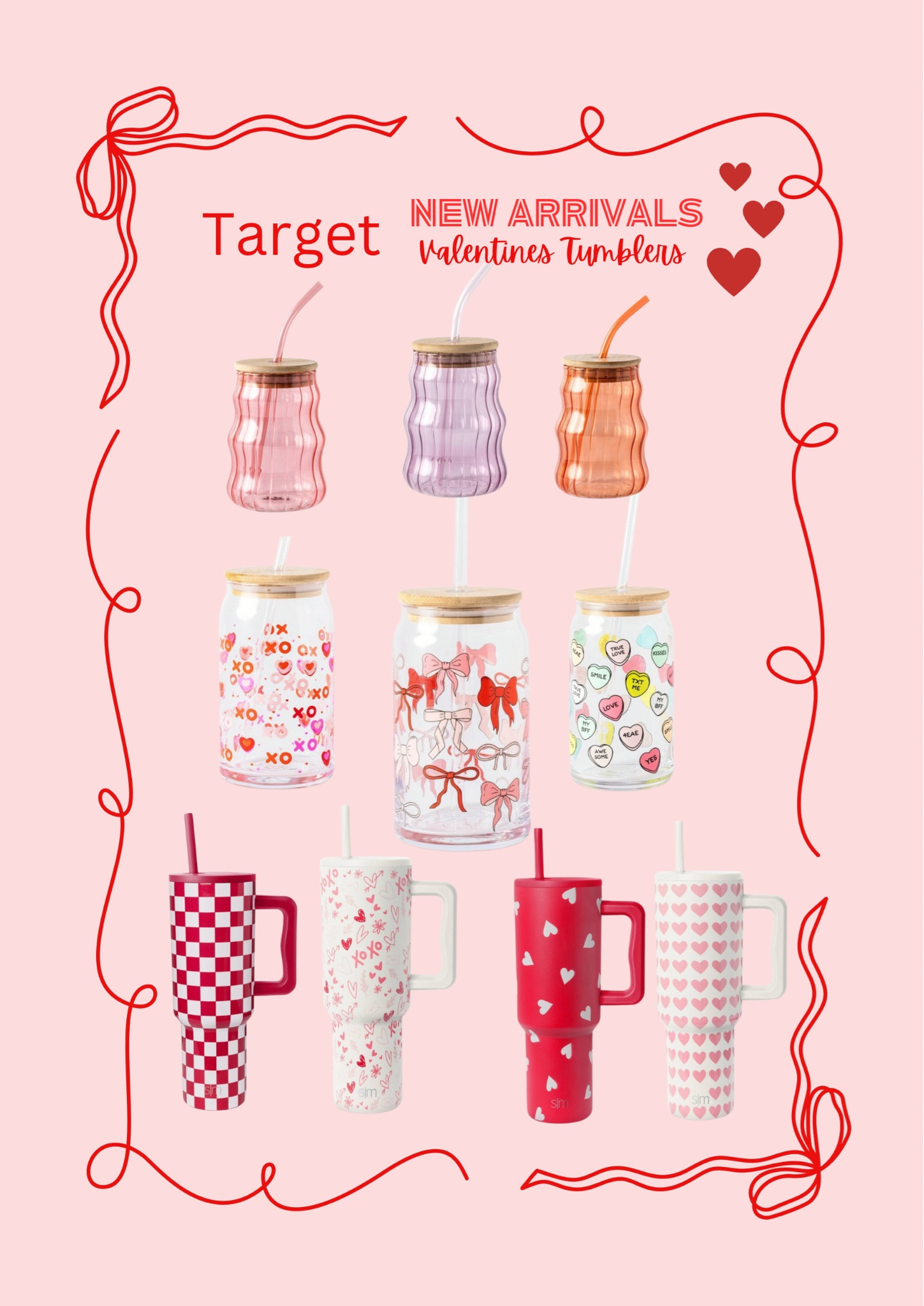 Target Valentines Tumblers ❤️✨
New Arrivals! #target #targetfinds #valentinesday #valentinesdecor #stanley #simplemodern #tumbler 

#LTKSeasonal #LTKGiftGuide