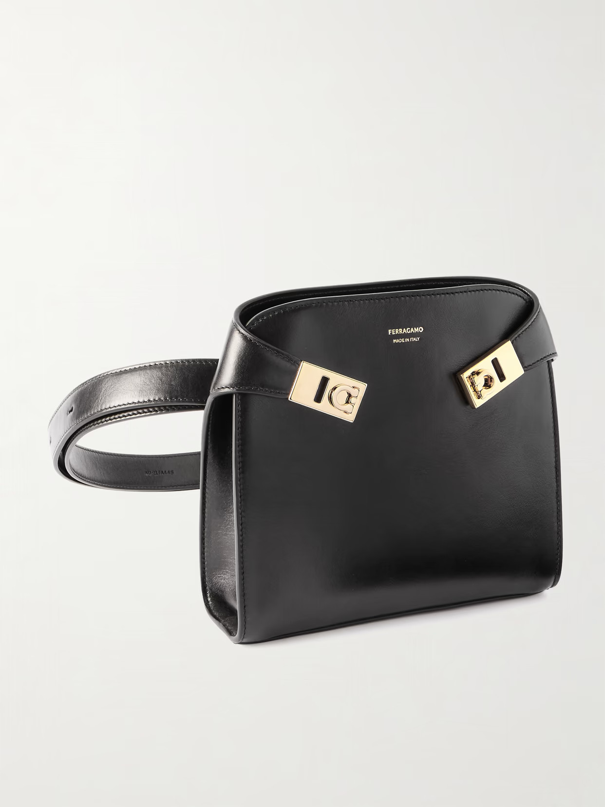Ferragamo - Hug Leather Belt Bag - Black - One size | NET-A-PORTER APAC