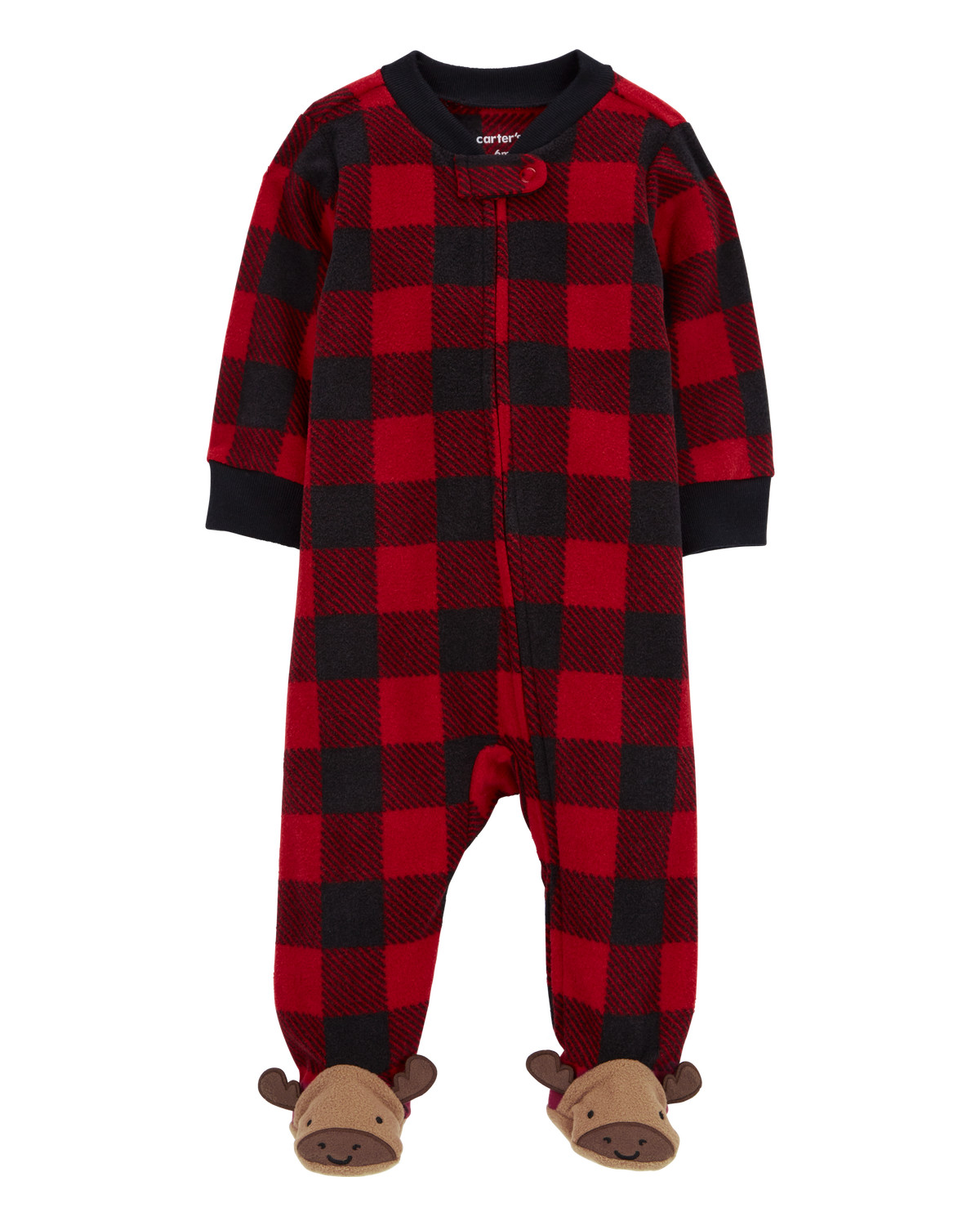 Baby Plaid Fleece Zip-Up Footie Sleep & Play Pajamas - Carter's | Carter's | Carter's Inc