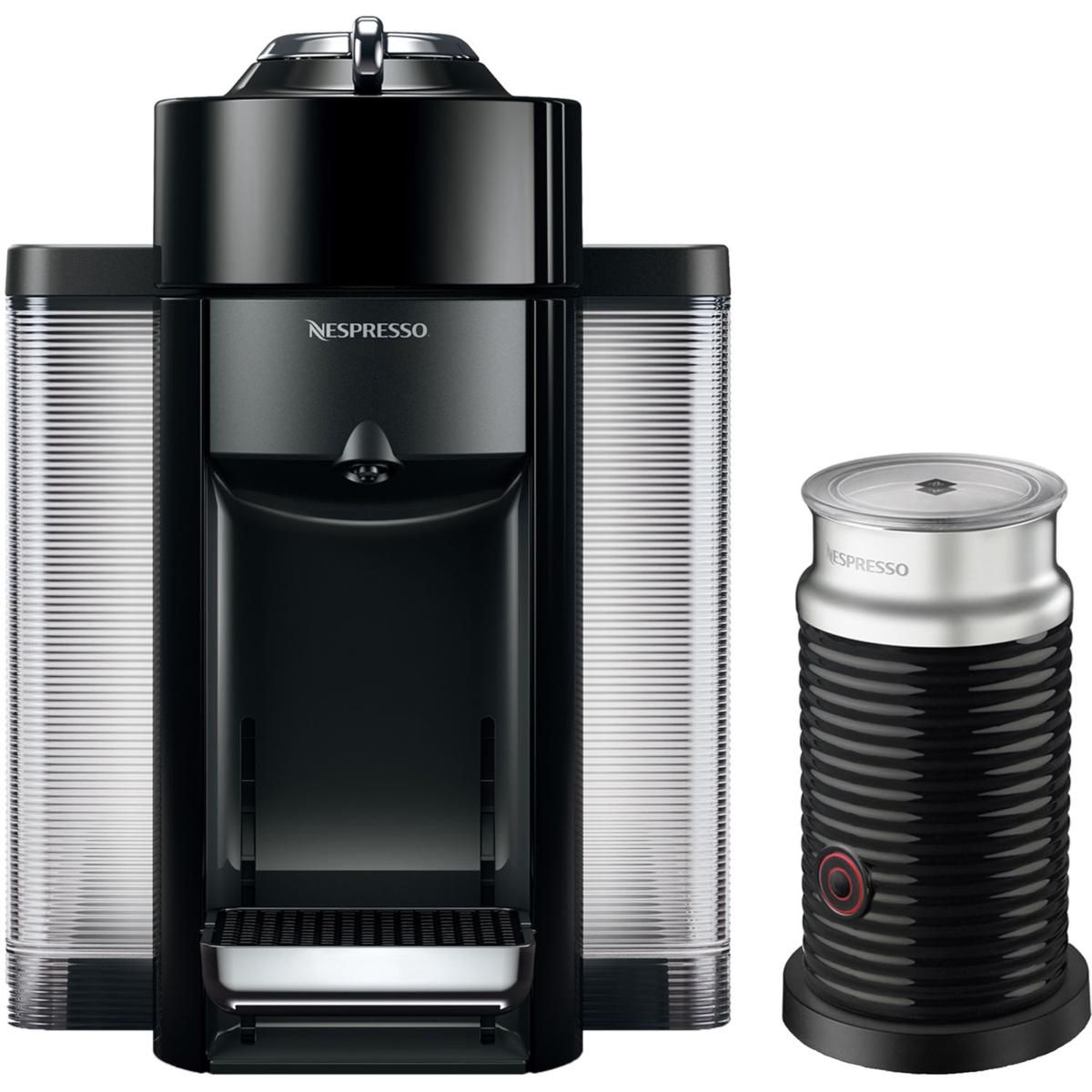 Vertuo Coffee   Espresso Single-Serve Machine in Piano Black and Aeroccino Milk - 9234515 | HSN | HSN