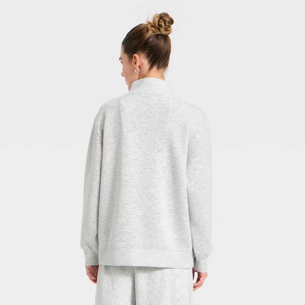 Women's Airy Sleek Deep Zip Pullover Sweatshirt - All In Motion™ | Target