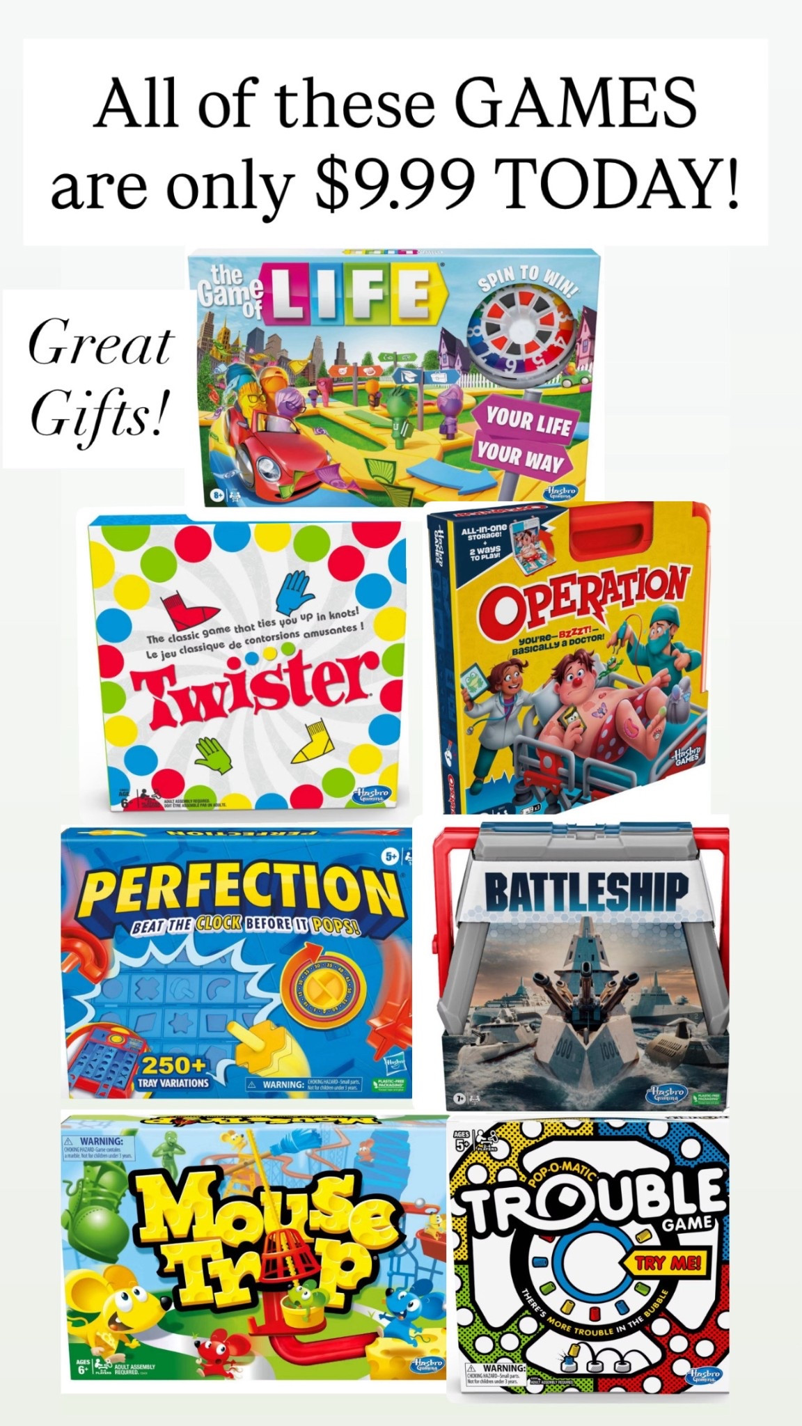 These games are $9.99 right now!!! 

#LTKGiftGuide