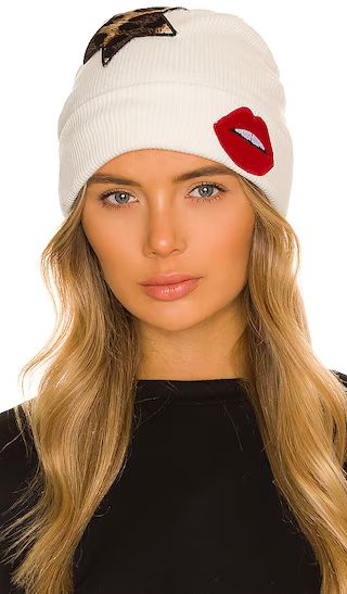 Blix Boyfriend Beanie in Black & Ivory | Revolve Clothing (Global)