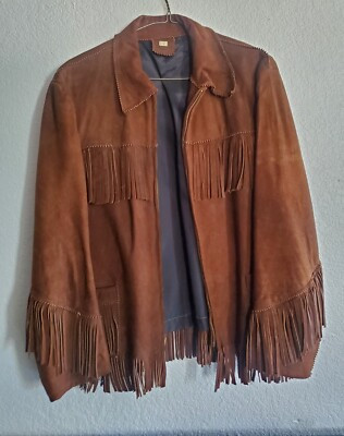 Vintage Suede Leather Fringe Jacket Unisex 70s Mexico | eBay US