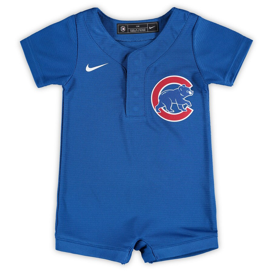 Chicago Cubs Nike Newborn & Infant Official Jersey Romper - Royal | Fanatics