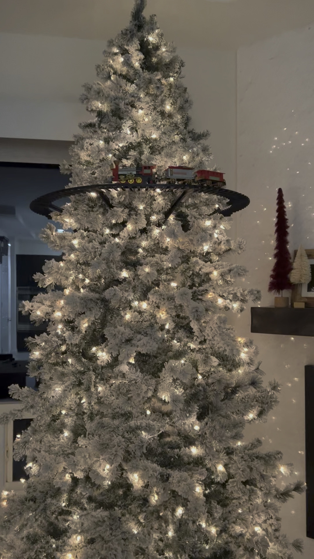 This tree train is so cute, affordable ($40) and was easy to add on and operate! It takes a few AA batteries and runs on a short or long schedule and is adorable! #christmastree #2023 #christmastrain

#LTKfindsunder50 #LTKfamily #LTKHoliday