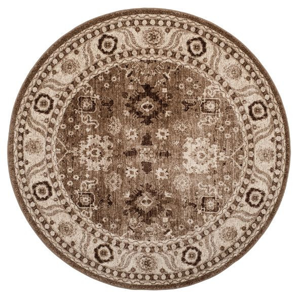 6'7" Round Holly Area Rug Taupe - Safavieh | Target
