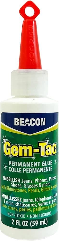 BEACON Gem-Tac Premium Quality Adhesive for Securely Bonding Rhinestones and Gems - Water-Based, ... | Amazon (US)