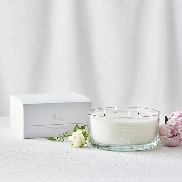 Peony Large Candle | The White Company UK & ROW