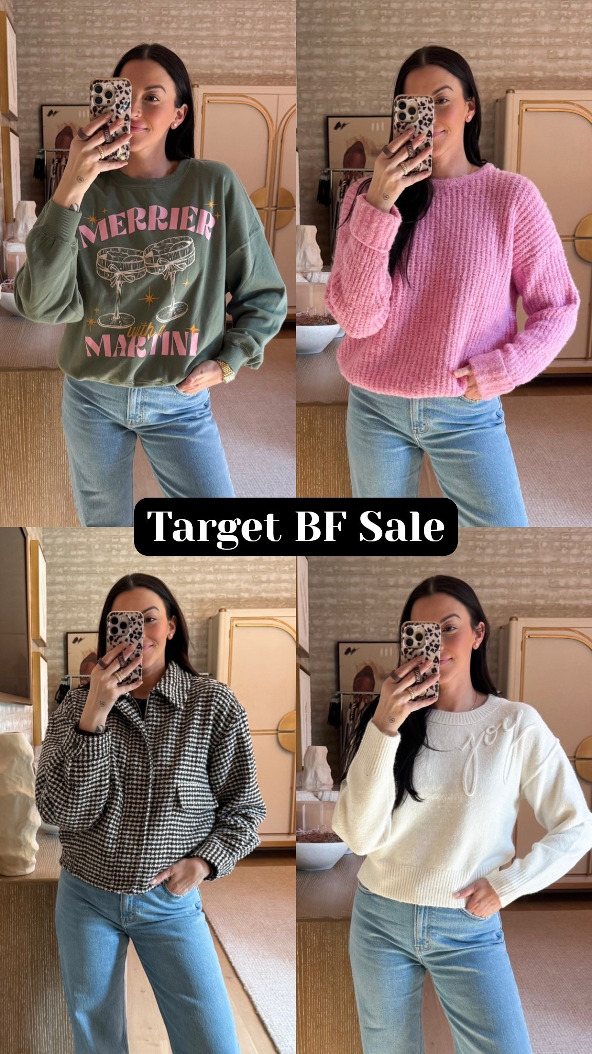 40% off sweaters, outwear, and sweatshirts at Target! I’m a M in everything 

#LTKootd #LTKGiftGuide #LTKCyberWeek