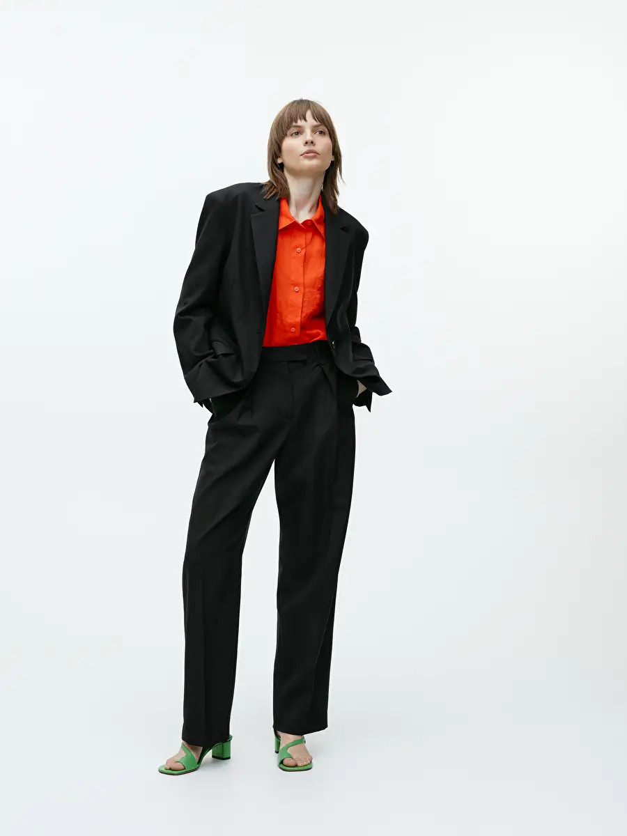 Oversized Wool Hopsack Blazer | ARKET (US&UK)