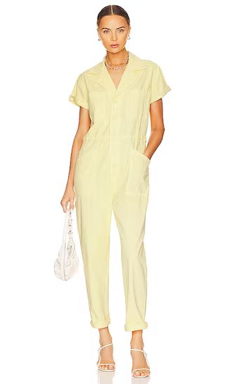 Grover Jumpsuit in Pineapple | Revolve Clothing (Global)