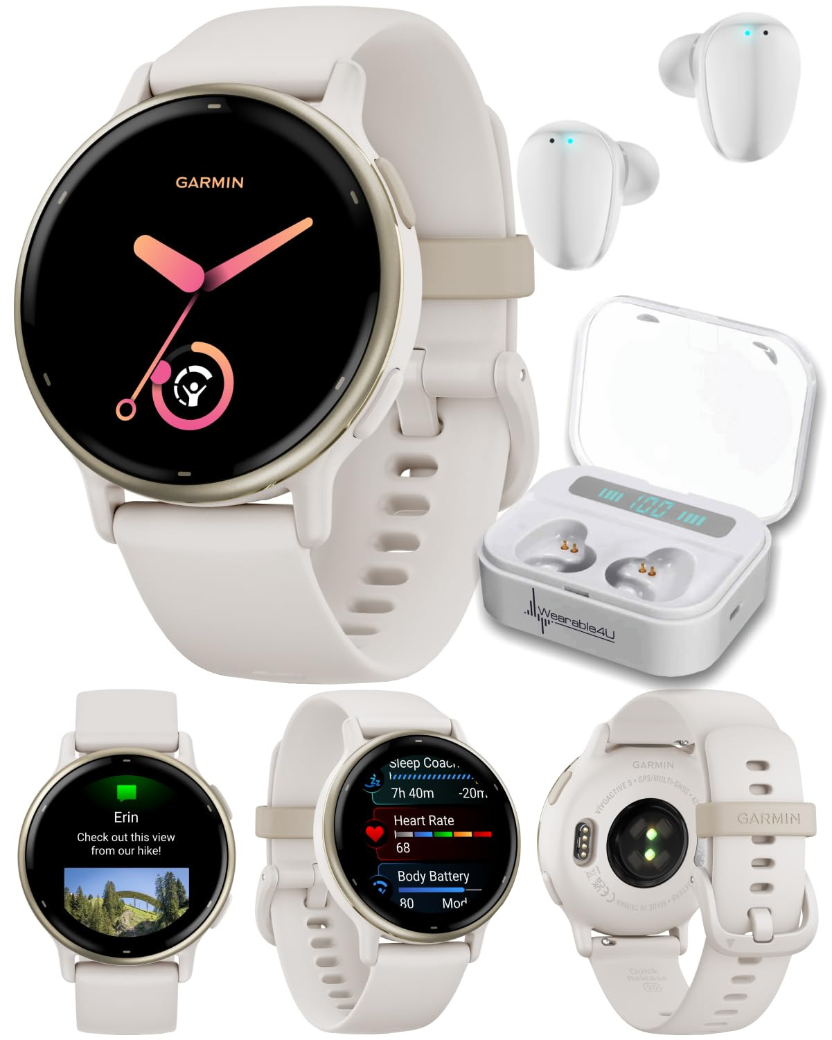 Wearable4U - Garmin Vivoactive 5 Health and Fitness GPS Smartwatch, 1.2in AMOLED Display, Up to 1... | Amazon (US)