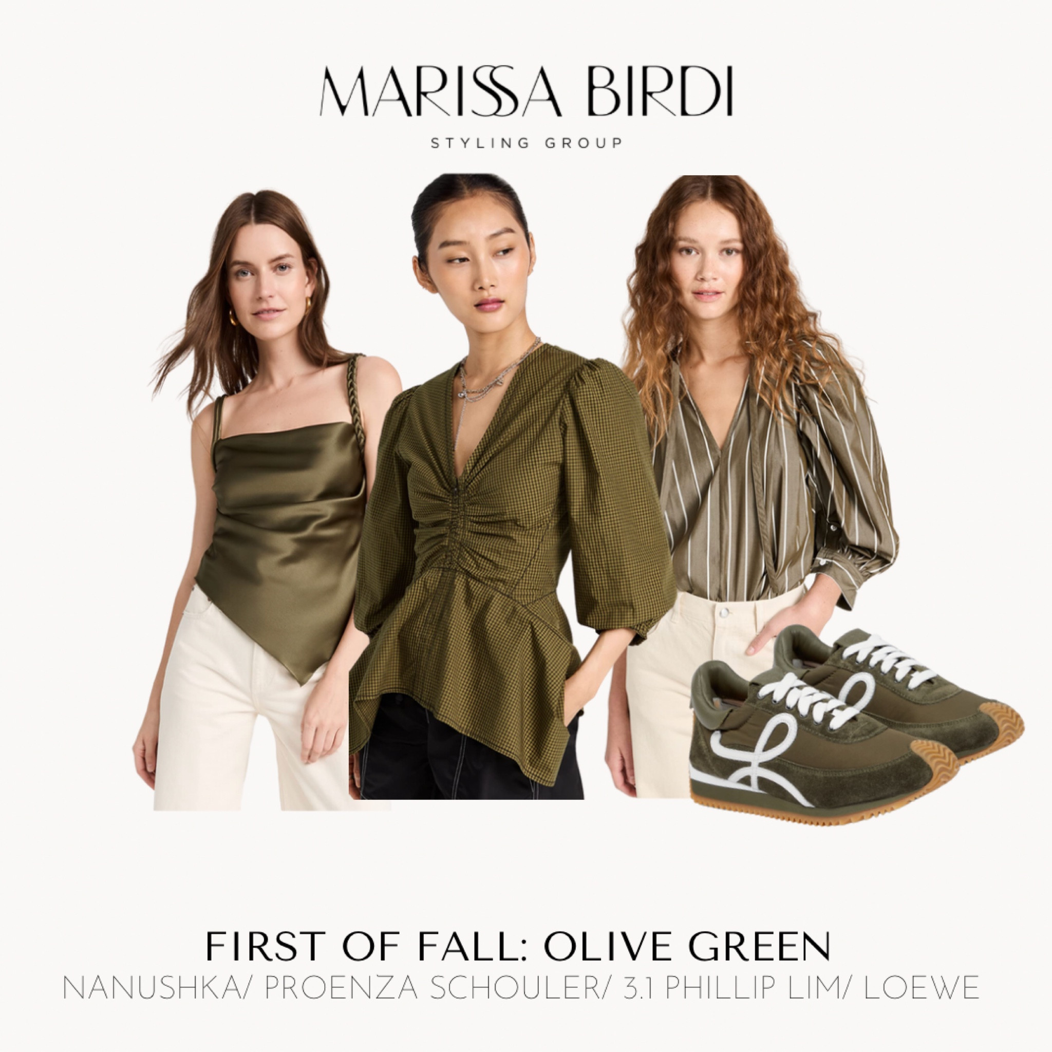 BUY NOW, WEAR NOW: I love to use olive green to transition Summer wardrobes into Fall 🍂

These styles are all done in lightweight fabrics and/or bare silhouettes that wear well in the hot late Summer/ early Fall and have a neutralizing effect in a palette ❤️

#LTKSeasonal #LTKstyletip