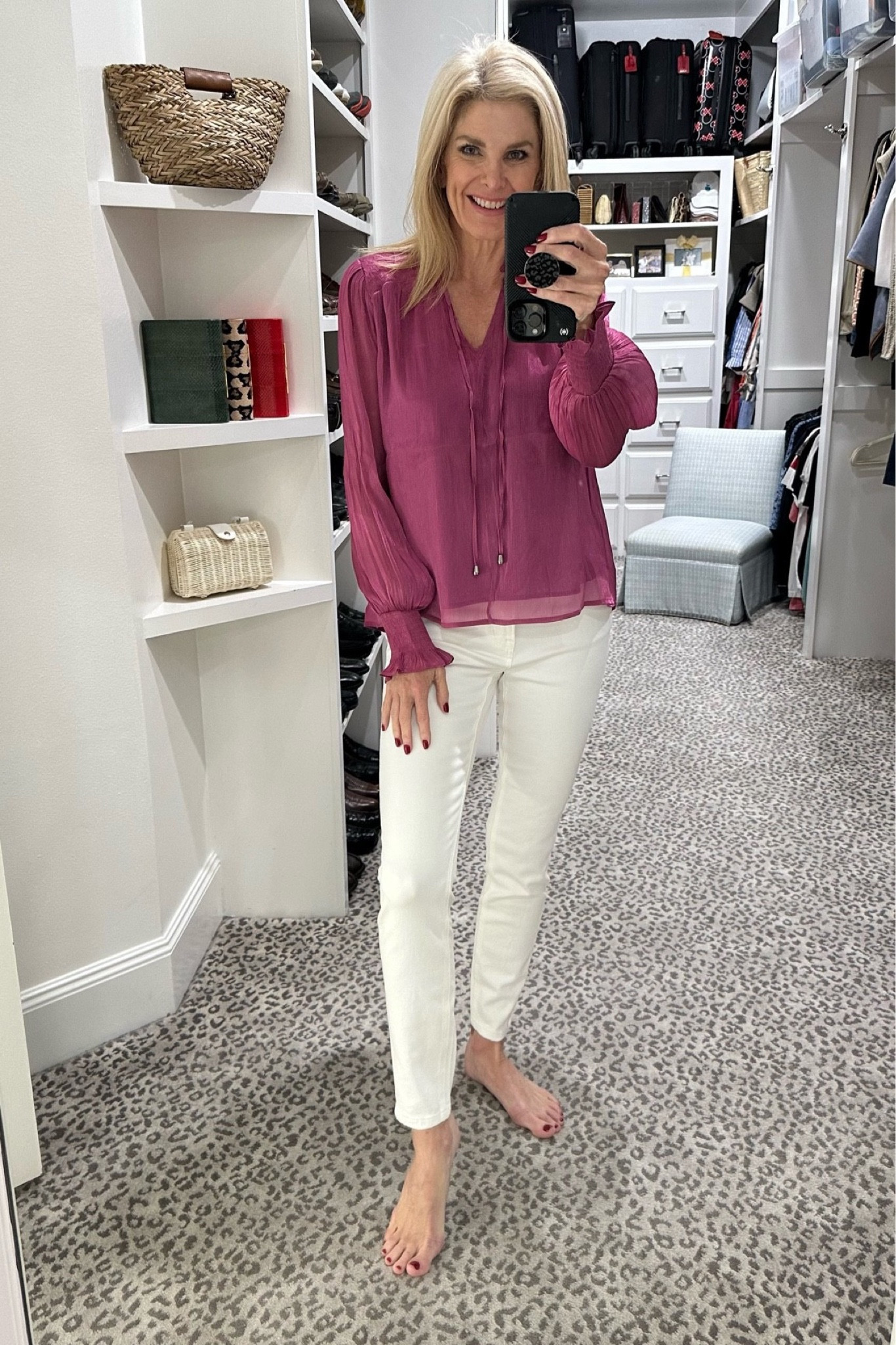 Super cute top for Valentine’s Day! Use code VAL25 for 25% OFF  Size S. Jeans fit TTS 

#LTKsalealert #LTKunder100 #LTKstyletip