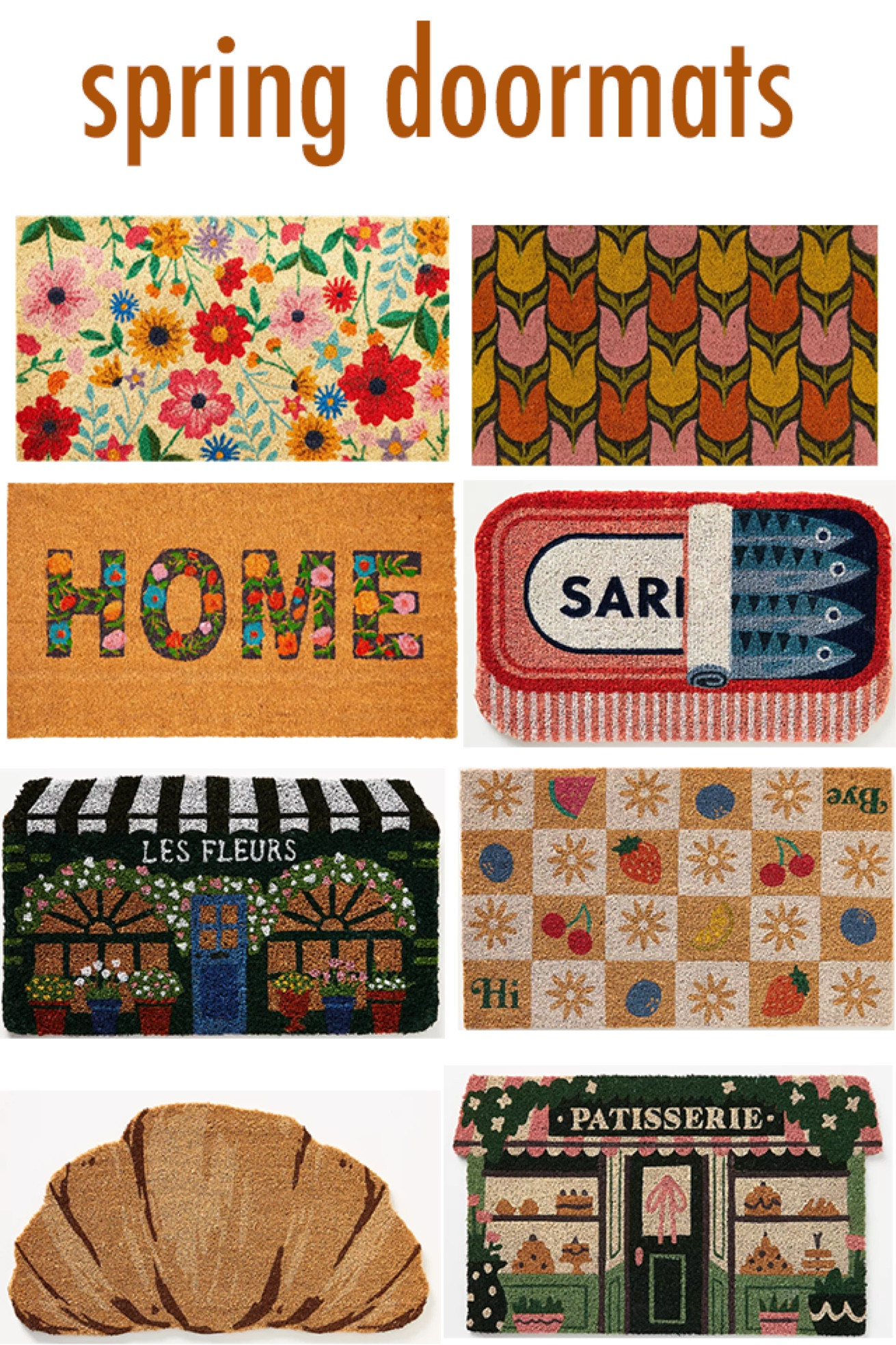 Cute new spring doormats! 

#LTKMostLoved #LTKFindsUnder50 #LTKHome