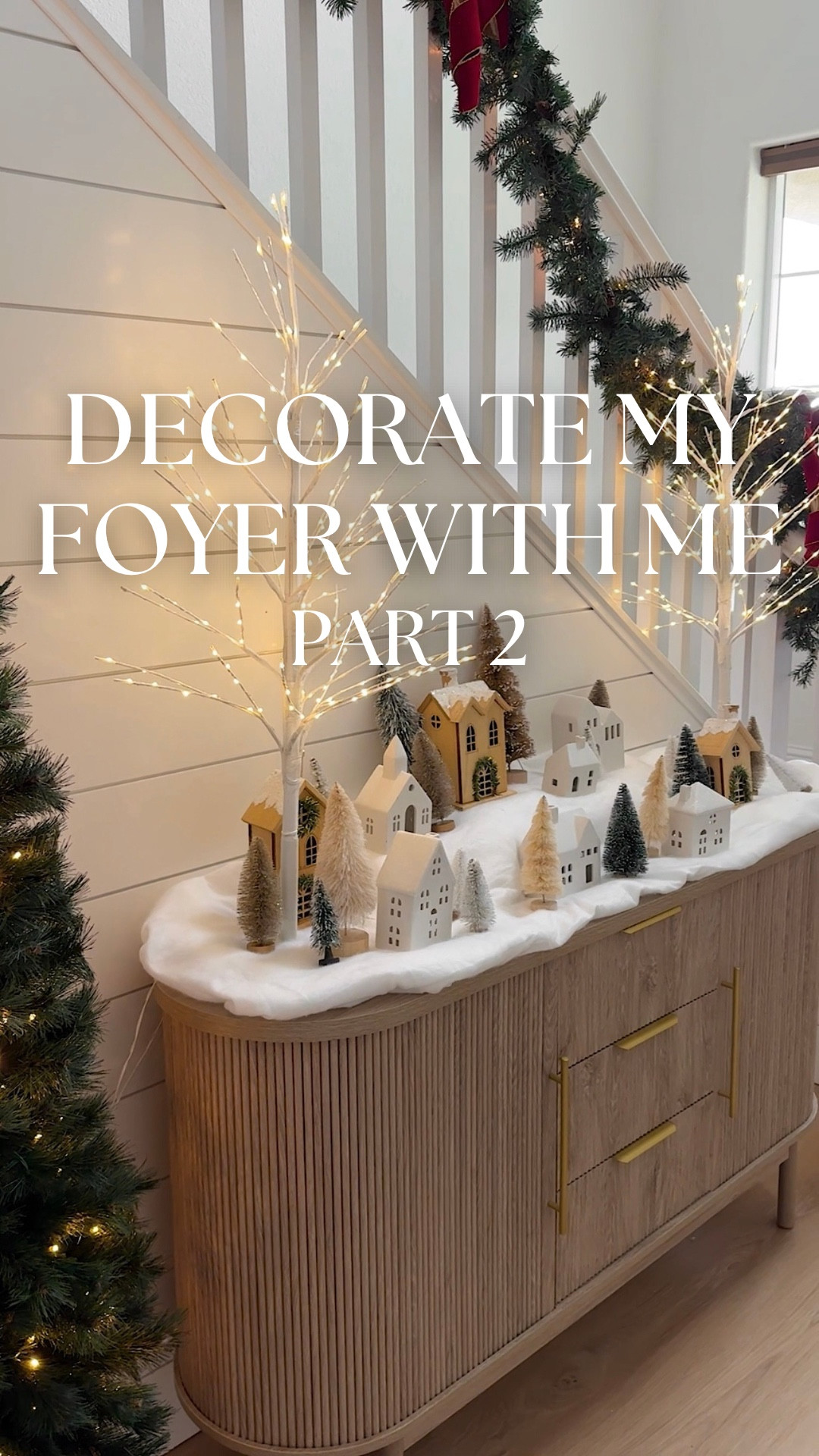 Let’s finish decorating my foyer together 🥰 every year I build a cozy winter wonderland village with tiny homes and trees I’ve collected over the years, and this year I added some snow hills with Amazon boxes since I have so many 😅 let me know what you think ❄️✨

foyer decor, christmas foyer ideas, winter village decor, holiday home styling, christmas entryway, cozy christmas decor, mini village houses, christmas decorating ideas, holiday aesthetic, winter wonderland home

#christmasdecor #winterwonderland #holidayhomestyle

#LTKSeasonal #LTKHome #LTKHoliday
