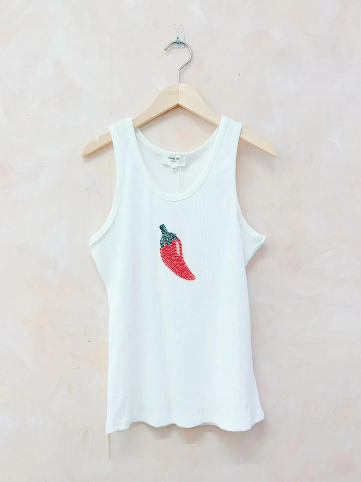 Embellished Tank - Chilli | Law and Co