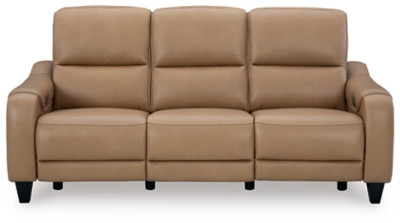Mosswell Dual Power Leather Reclining Sofa | Ashley Homestore